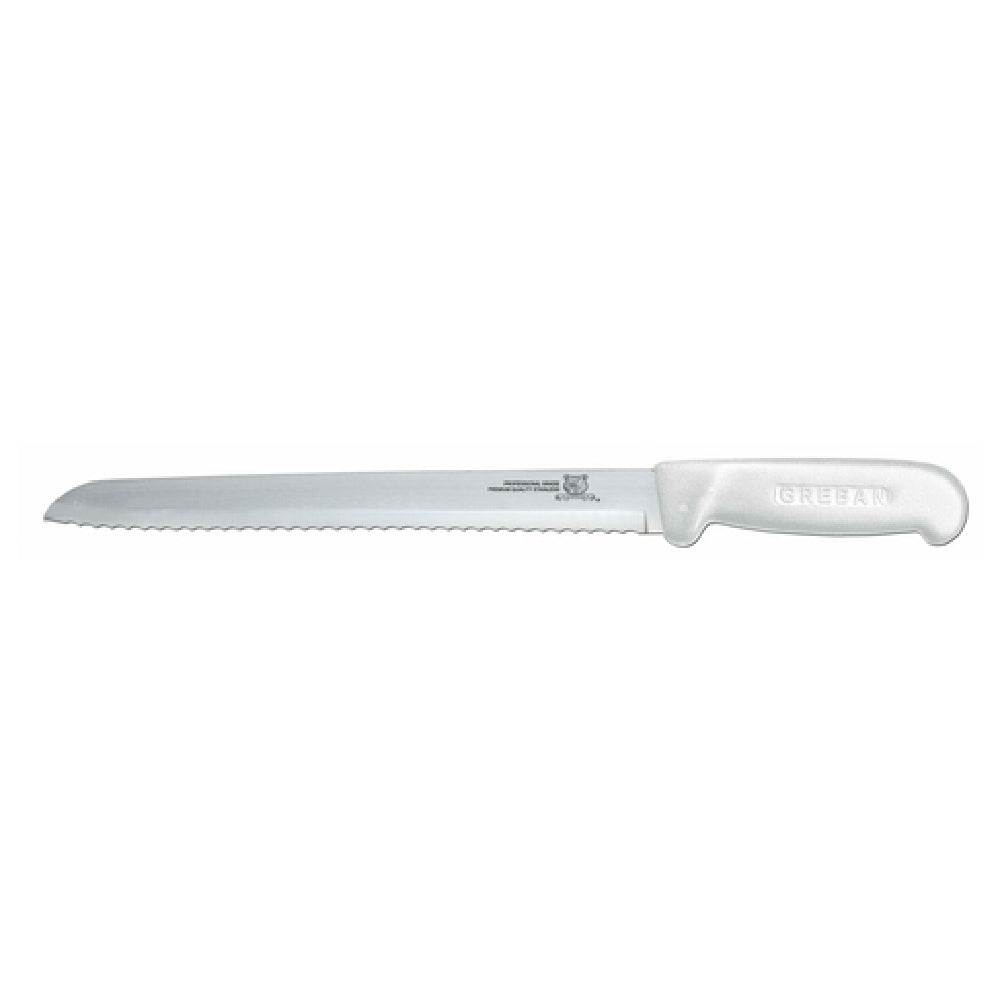 Omcan 12634 (12634) Slicing Knife 8" Narrow Blade Polypropylene White Handle