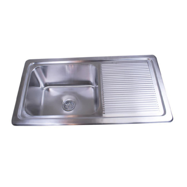 BK Resources DDI-20161224-1D Deep Drawn Drop-In Sink One Compartment 41-1/2"W X 21-3/4"D X 12-11/16"H Overall Size