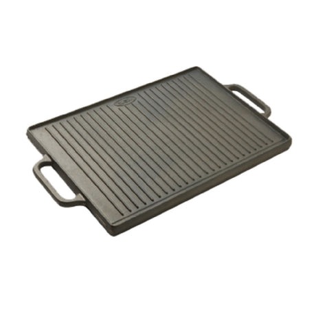 Matfer 071058 Guison Griddle 19-2/3"L X 13-3/4"W X 1-1/8"H Reversible (1) Smooth And (1) Grooved Side