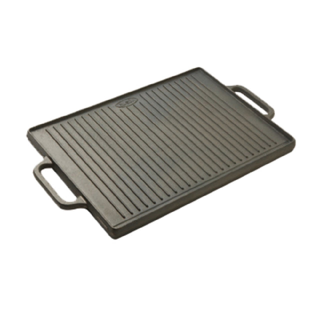 Matfer 71058 Guison Griddle 19-2/3"L X 13-3/4"W X 1-1/8"H Reversible (1) Smooth And (1) Grooved Side