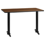 Flash Furniture XU-WALTB-3048-T0522-GG Table 48”W X 30”D X 31-1/8”H Dining Height