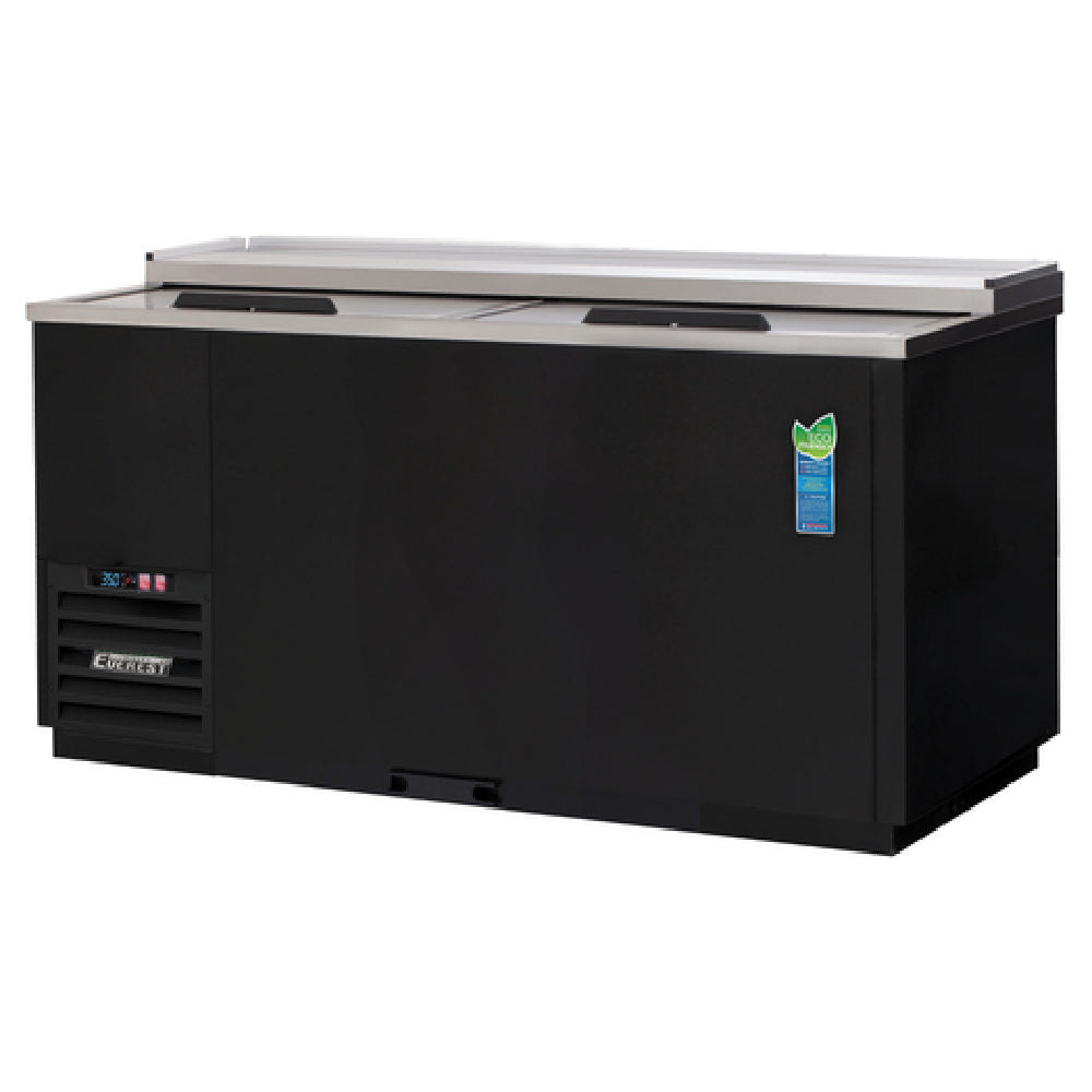 Everest Refrigeration EGC65 Solid Slide Lid Glass & Plate Chiller 64-5/8"W 21.0 Cu. Ft. Capacity