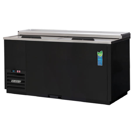 Everest Refrigeration EGC65 Solid Slide Lid Glass & Plate Chiller 64-5/8"W 21.0 Cu. Ft. Capacity