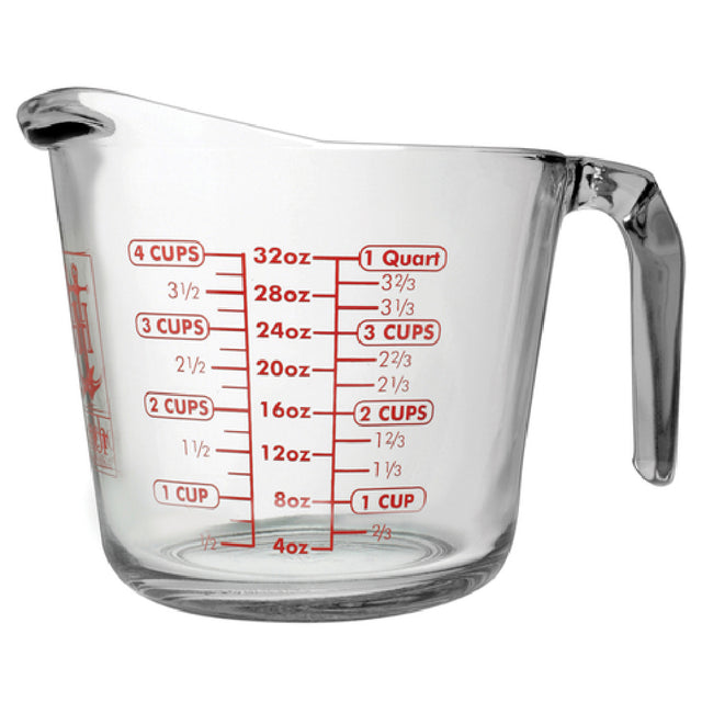 Harold Import Co. 4904 Anchor Hocking Measuring Cup 32 Oz. Oven Proof Glass