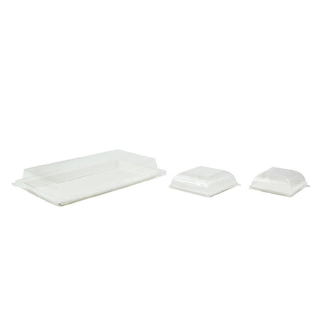 PacknWood APUBCHIC2 - VIP Set, Includes: (2) White Sugarcane Tray - Atlas 1/2 - 10.7 X 7.5 X 0.75in - 100 Pcs (210APUTRP12)