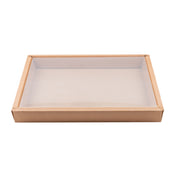 PacknWood 210STRAY3122 - Combo Set Box, 8.5"W X 12.2"D X 1.4"H, Clear Lid