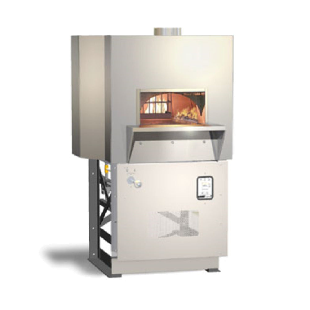 Wood Stone WS-MS-4-RFG-IR-W Mt. Chuckanut Stone Hearth Oven Radiant Gas Flame In Dome And Infrared Burner Under Hearth With Option To Burn Wood