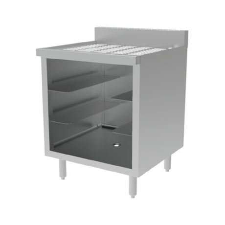 GSW USA BS-GRSC24 Glass Rack Storage Cabinet 24"W X 24"D X 33-1/4"H Open Front