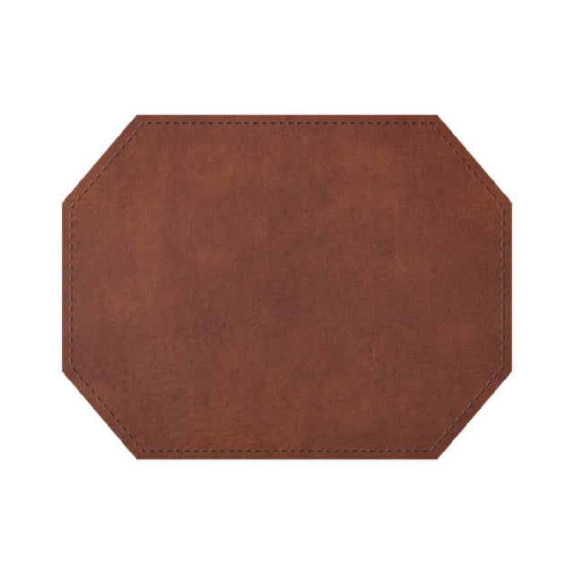 Risch TABLEMATOCT-LTH 17X13 Tuxedo Leather Bonded Leather Table Mat (specify Color)