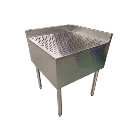 NBR Equipment NDB-2424C - Underbar Corner Drainboard, Free Standing, 24"W X 24"D X 32-1/2"H Overall Size
