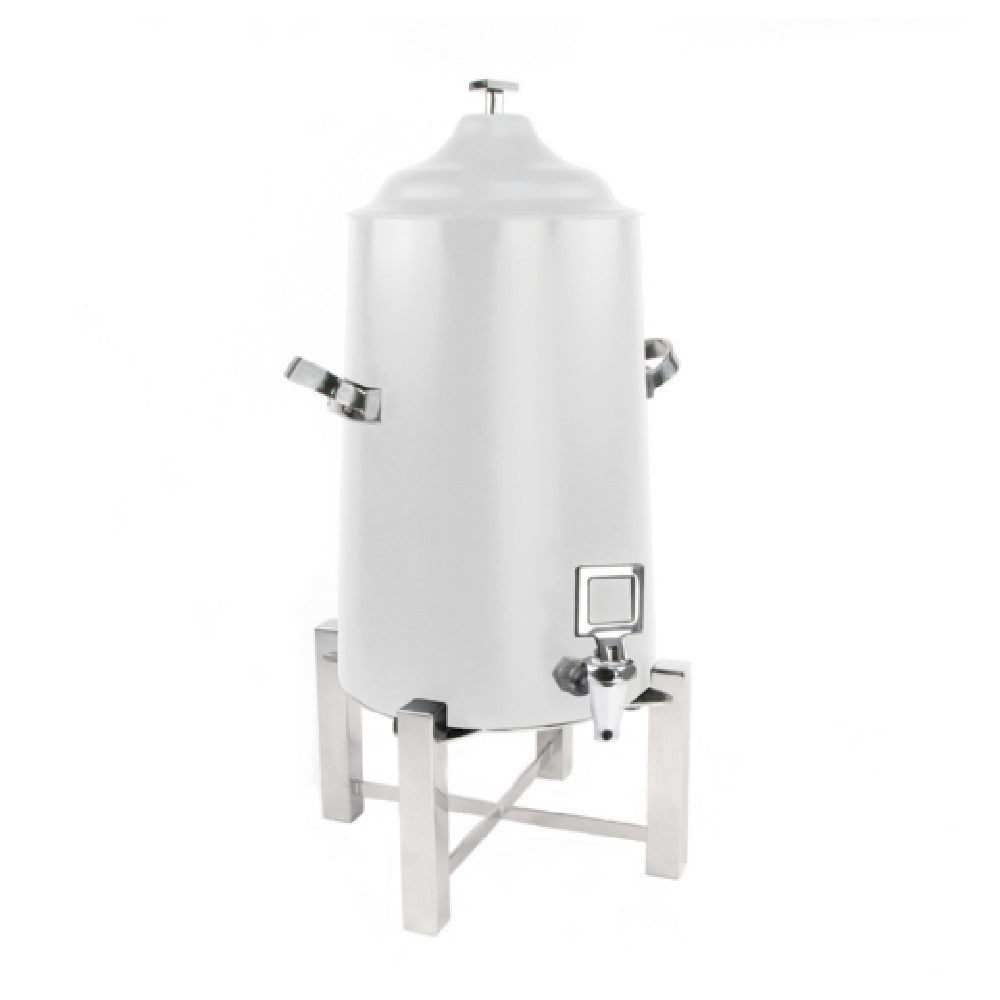 Steelite DW41KTVACWTSS Urn Tower 1 1/2 Gal Vacuum Insulated White & Ss (Cust3Party Item) (Approx. Lead Time = 3 Weeks)