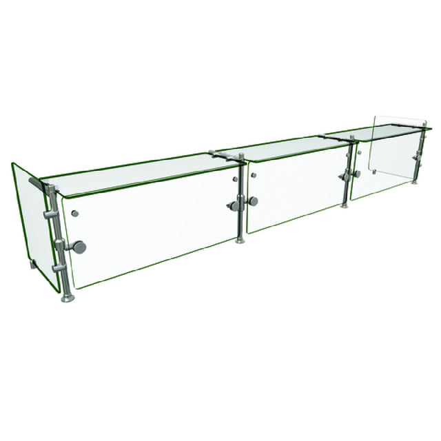 Hatco ORBIT900-10818 Flav-R-Shield® ORBIT900 Food Shield Full Service 3 Bays 108"W X 18"D X Adjustable Up To 23"H