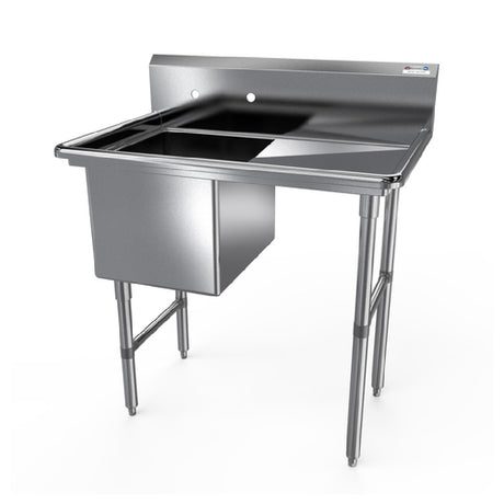 NBR Equipment 1SS-242414R24 Premium Sink One-compartment 52-3/16"W X 29-1/2"D X 44-1/16"H Overall Size