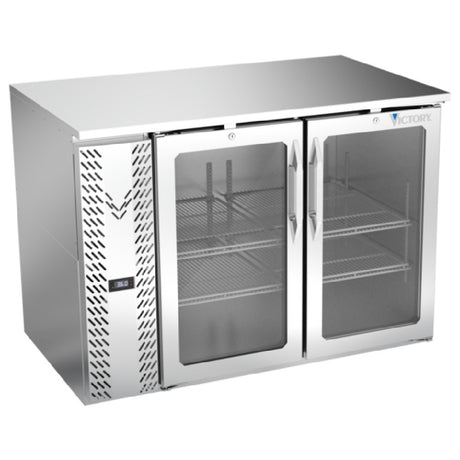 Victory VBB48HC-FG-S - Back Bar Refrigerator, Food Rated, Two-section