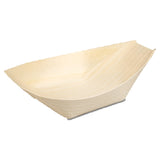 JB Prince R588 3.75 Disposable Serving Boat 3-4/5"L X 2"W X 3/5"H Biodegradable