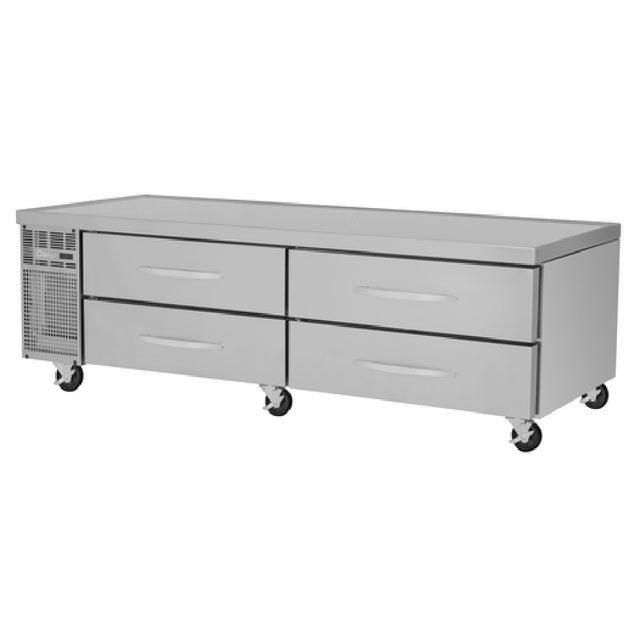 Turbo Air PRCBE-84R-N PRO Series Refrigerated Chef Base Two-section 84"W X 33-1/2"D X 21-3/8"H