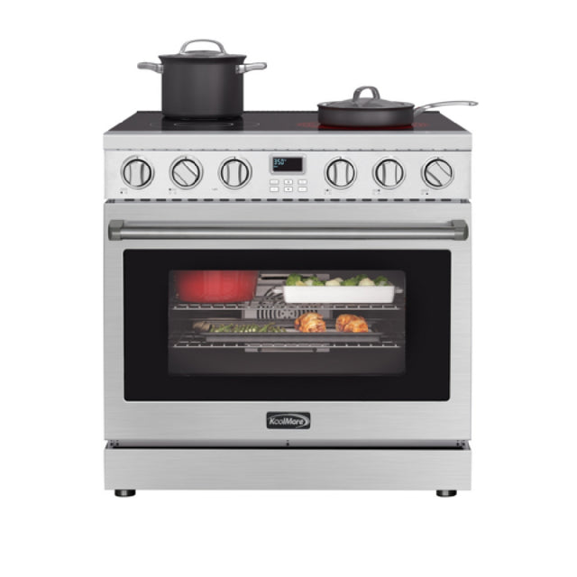 Koolmore KM-EPR-36AP-SS Residential Professional Electric Range 36"W X 30"D X 36"H