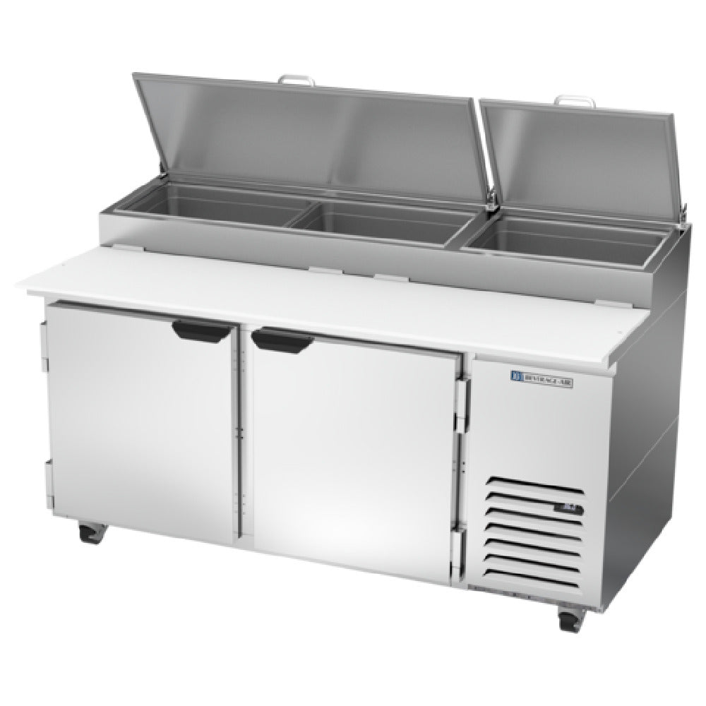Beverage Air DP67HC Pizza Top Refrigerated Counter Two-section 67"W