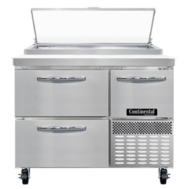 Continental Refrigerator PA43N-D Pizza Prep Table 43"W One-section