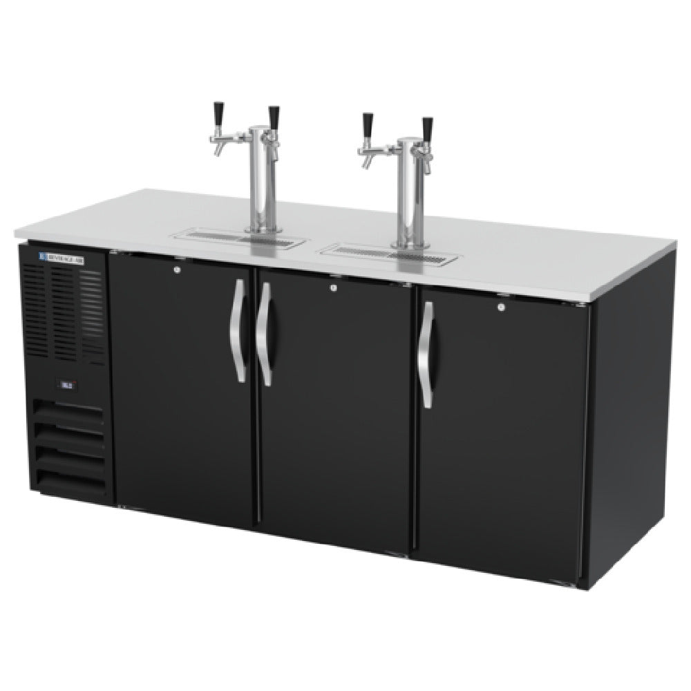 Beverage Air DD72HC-1-B - Draft Beer Cooler, 72"W, 24-3/8"D