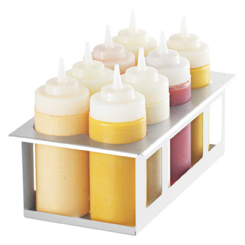 Server Products 86974 SBH-8 TABLECRAFT® SQUEEZE BOTTLE HOLDER Drops In The Space Of A 1/3-size Pan