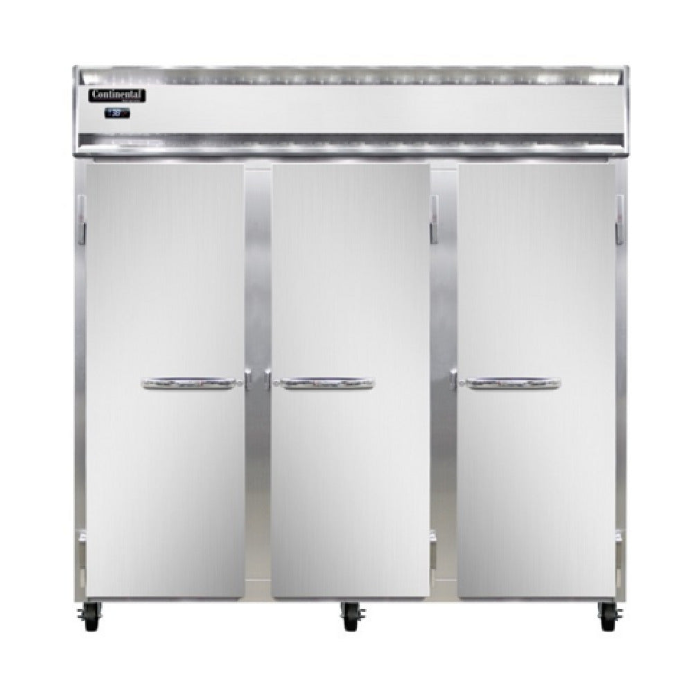 Continental Refrigerator 3RNSAPT-SD-GD Refrigerator 72 Cu. Ft. Capacity Pass-thru