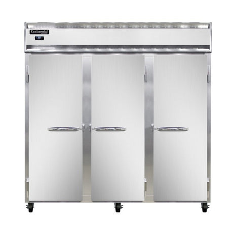 Continental Refrigerator 3RNSAPT-SD-GD Refrigerator 72 Cu. Ft. Capacity Pass-thru