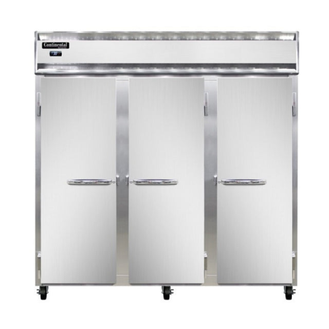 Continental Refrigerator 3RNSAPT-SD-GD Refrigerator 72 Cu. Ft. Capacity Pass-thru