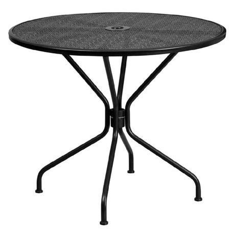 Flash Furniture CO-7-BK-GG Patio Table 35-1/4" Dia. X 28-3/4"H Round