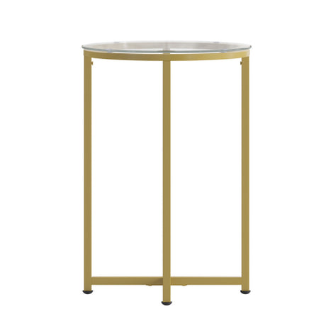 Flash Furniture NAN-JH-1786ET-GG Greenwich Collection End Table 16" Dia. X 23-1/2"H