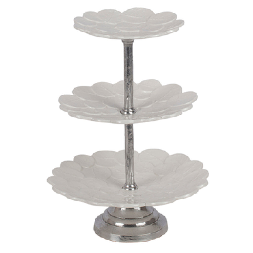 Bon Chef 80171IVYSPKLD Cake Stand 3-tier 16"H