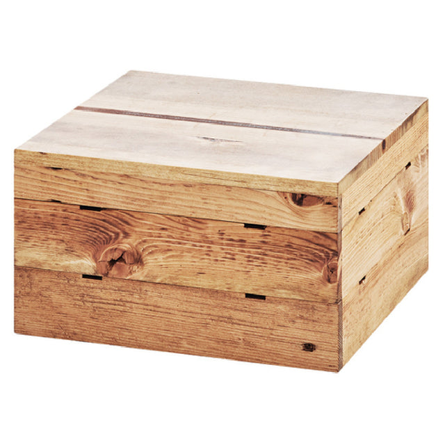 Cal Mil 3628-7-99 Madera Crate Riser 12"W X 12"D X 7"H Square