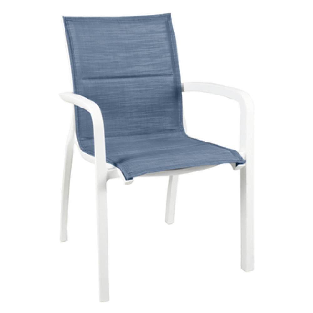 Grosfillex US900096 Sunset Comfort Stacking Armchair Designed For Outdoor Use