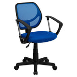 Flash Furniture WA-3074-BL-A-GG Swivel Task/Computer Chair 30-1/2" To 34-1/2" Adjustable Height