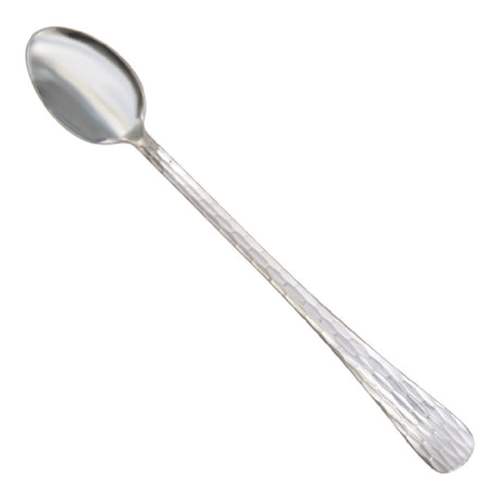 Winco 0023-02 Caspian Iced Tea Spoon 18/0 Stainless Steel Hammered Finish