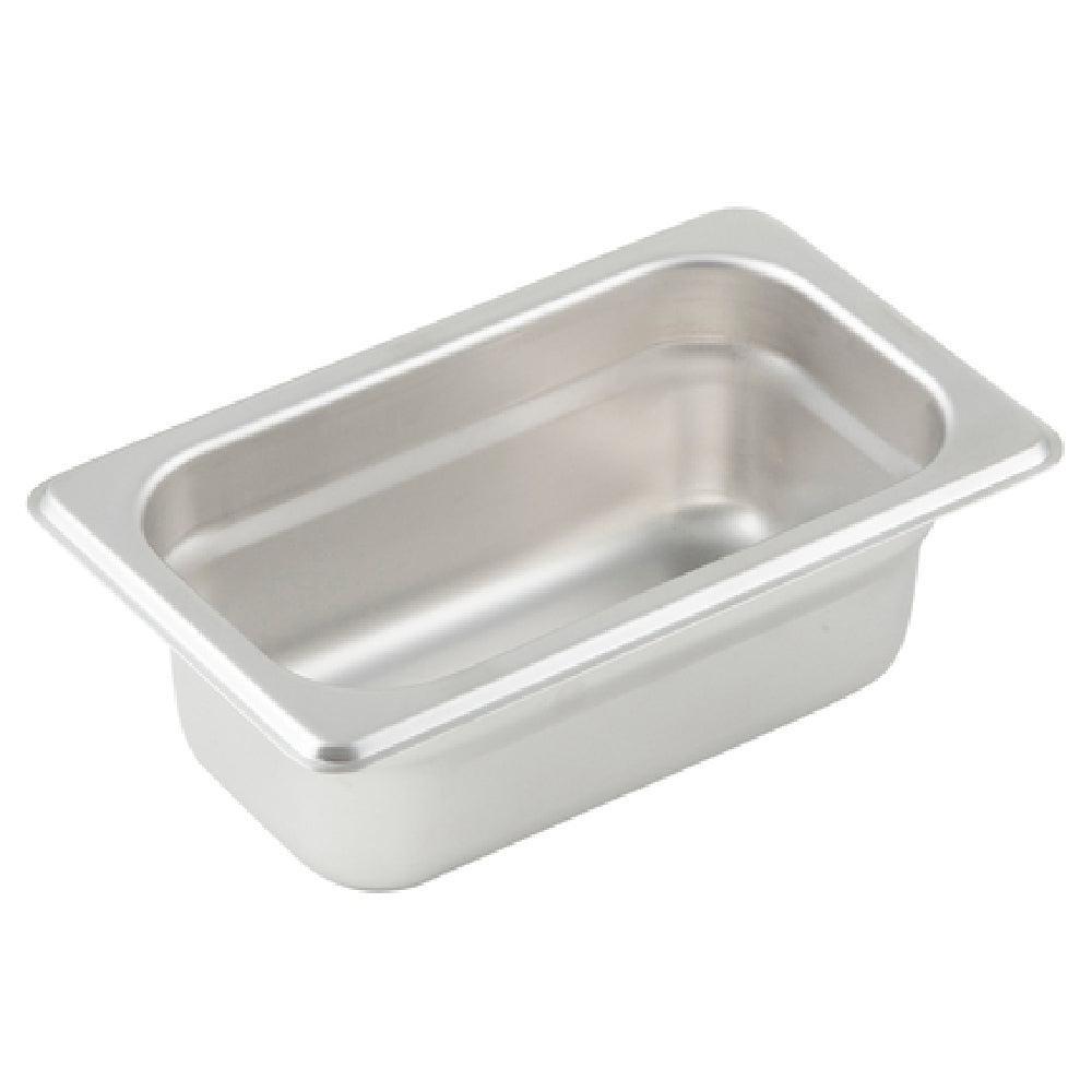 Winco SPJL-902 Steam Table Pan 1/9 Size 6-3/4" X 4-1/4" X 2-1/2" Deep