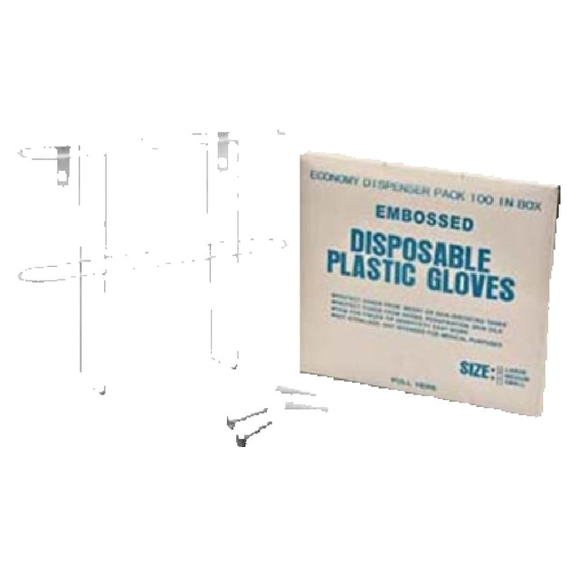 Franklin Machine Products 226-1120 Disposable Glove Rack Set Wall Mount 7-3/4" X 6-1/4"