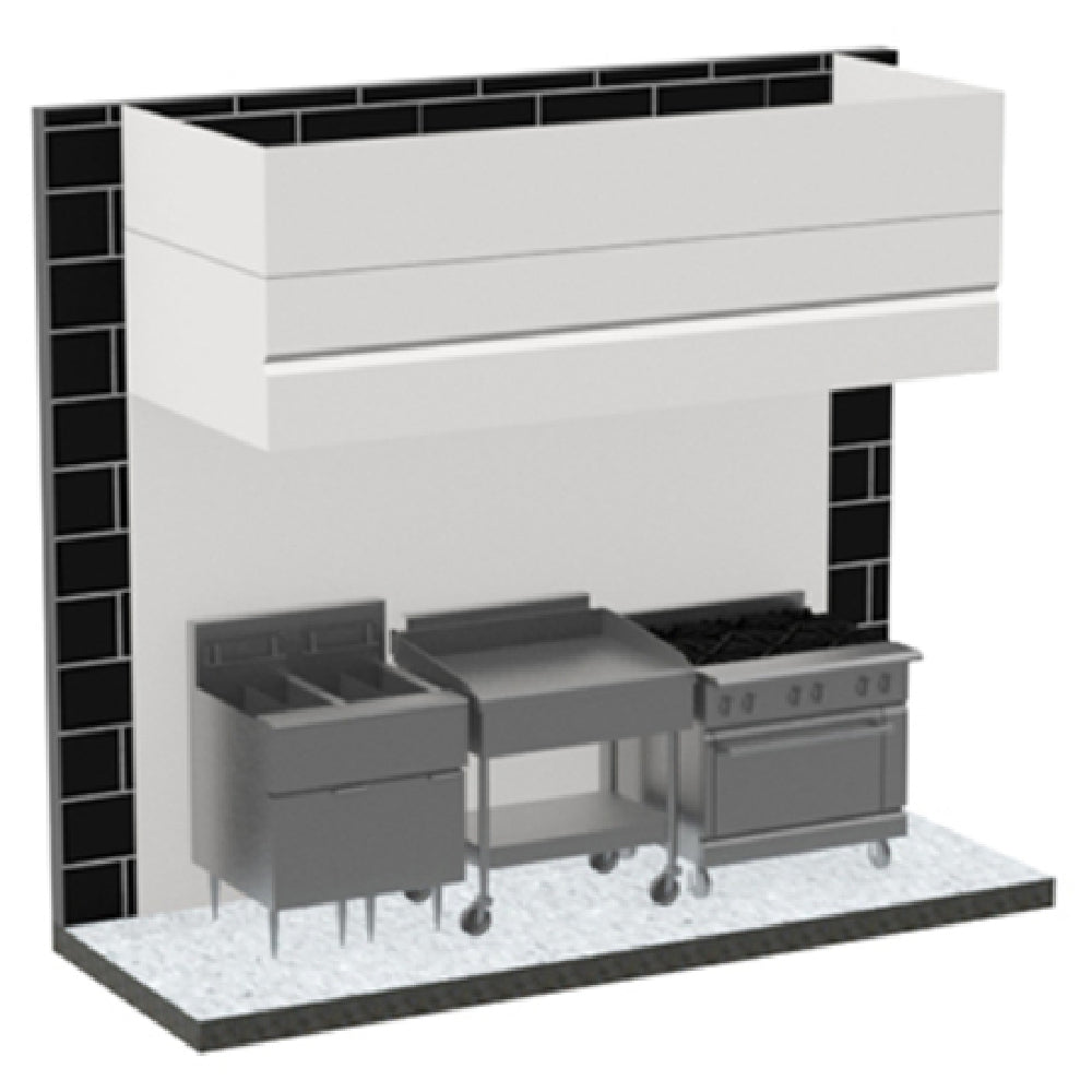 Avtec SSA-BOX96 SimpleSpec Box Canopy Hood Type I Wall Mount