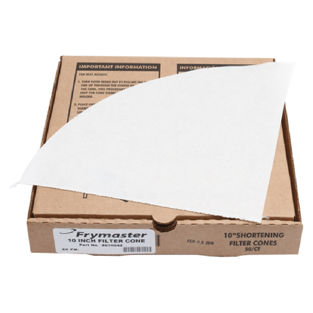 Frymaster 8030042 Frymaster® Filter Cones 10" Diameter (box Of 50) (non-filter Models Only)