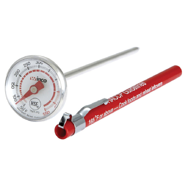 Winco TMT-P3 Pocket Thermometer Temperature Range 50° To 550° F 1" Dia. Dial Face