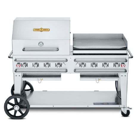 Crown Verity CV-RCB-60RGP-SI-BULK Pro Series Grill LP Gas 69"L X 28"D