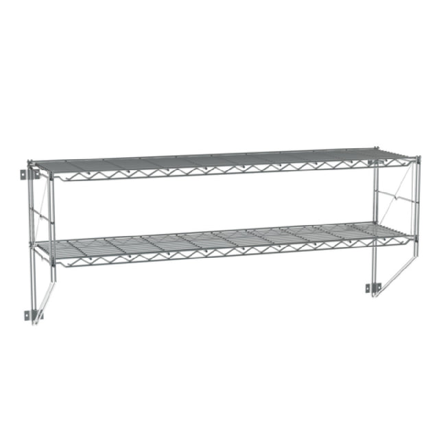 Metro 12WS52C Regular Erecta® Wall Shelf Kit 50-1/4"W X 13"D X 21"H Includes: (2) 48"W X 12"D Shelves