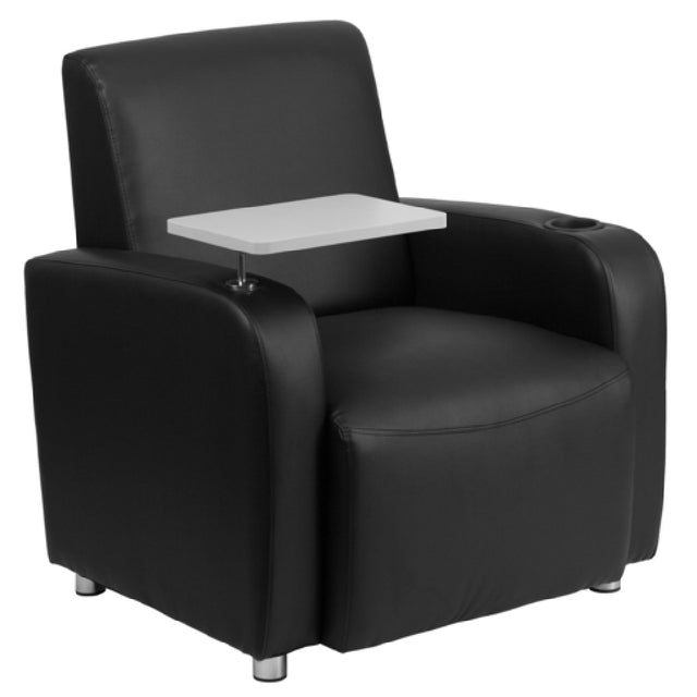 Flash Furniture BT-8217-BK-GG Guest Chair Taut Seat And Back LeatherSoft Upholstery