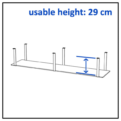 Bauscher Hepp VE-50005 - Venta® Shelf, To Create Storage Space Under A Buffet Table