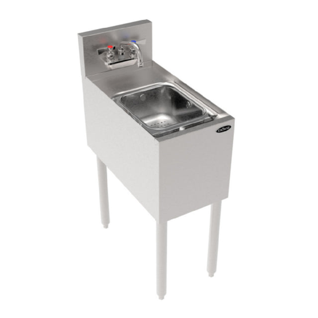 Krowne KR24-12DS Royal Series Underbar Dump Sink Freestanding 12"W X 24"D X 36-1/2"H.O.A. (to Match Speedrail Depth)