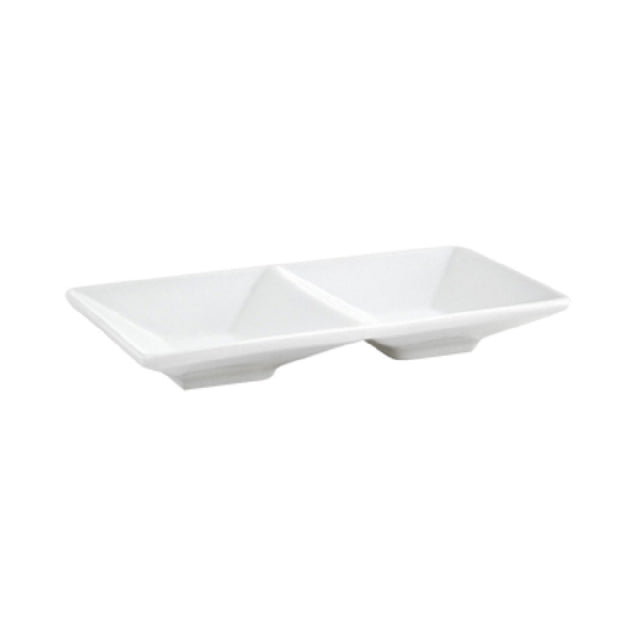 FOH DSD015WHP23 Kyoto™ Divided Dish 2-compartment 1 Oz. Per Bowl
