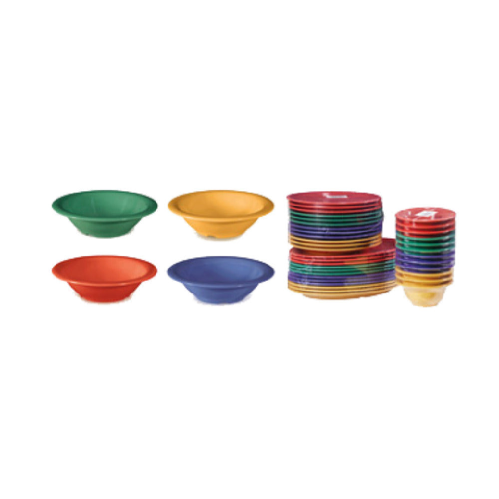 GET Enterprises B-127-MIX Diamond Mardi Gras™ Bowl 12 Oz. (15-1/2 Oz. Rim Full) 7-1/4" Dia. X 1-3/4"H