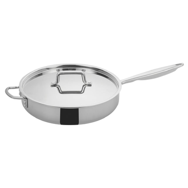 Winco TGET-6 Tri-Gen™ Induction-Ready Sauté Pan 6 Qt. 12-1/2" Dia. X 4-15/16"H