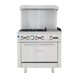 Empura EGR36-G12_NAT - Single Base Gas Range, Natural Gas, 36"W X 32-5/8"D X 60-1/8"H