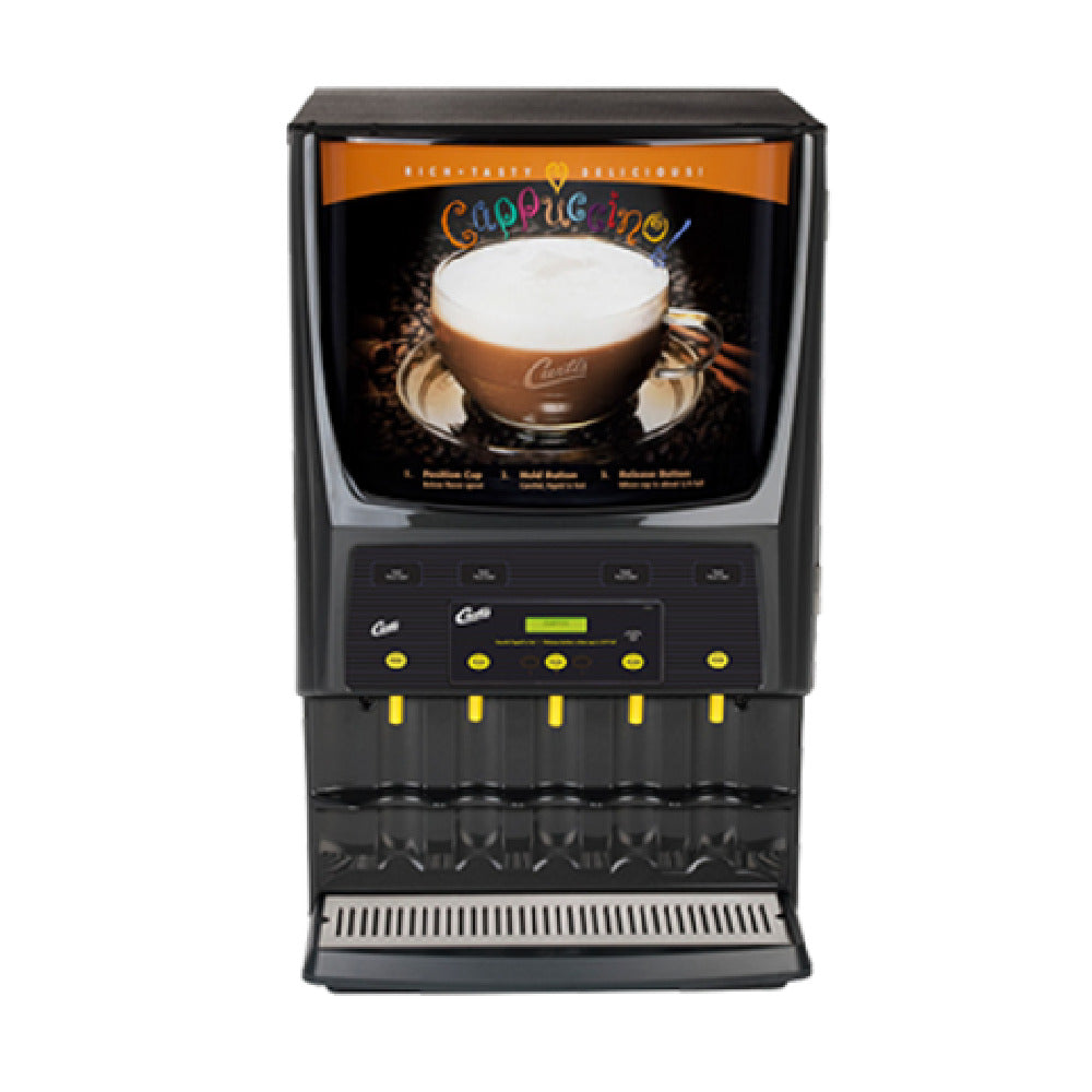 Curtis PCGT5DV G3 Primo Cappuccino™ Machine 5 Station Dispenser (3) 5 Lb & (2) 10 Lb Hoppers